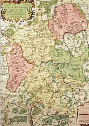ALTKOLOR. KUPFERSTICHK., V. JANSSON BEI MARTIER IN AMSTERDAM, CA. 1730, PARTIE ORIENTALE DU TEMPOREI DE L ARCHEVESCHE ET ESLECTORAT ...