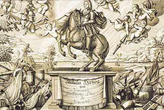 KONVOLUT VON 4 BLATT, MIT KUPFERSTICHEN VON PFERDEDARSTELLUNGEN AUS CAVENDISH W. DUKE OF NEWCASTLE, NüRNBERG, ZIEGLER UND LEH- MANN, CA. ...
