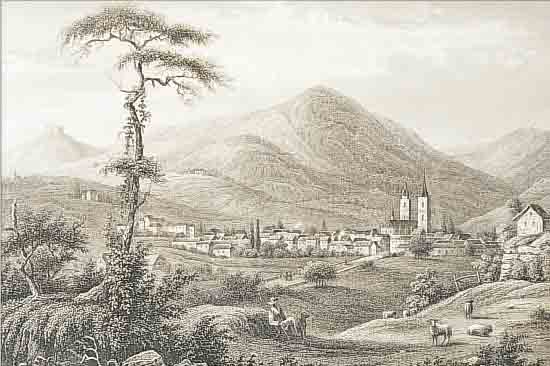 SIEBEN STAHLSTICHE, DEUTSCH, UM 1850, NEUSTADT AN DER WEINSTRAßE, VERSCH. MOTIVE, UNTERSCH. GRößEN, IM PP