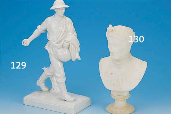 BüSTE DES DANTE, DEUTSCH, UM 1910, ALABAS- TER, H. 29 CM, L. ALTERSSP.