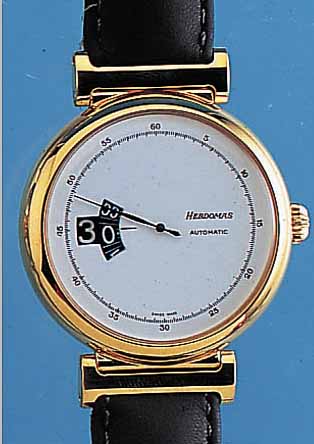 HEBDOMAS HERRENARMBANDUHR, SALTARELLO, 925ERSILBERGEH. VERG., LIMIT. AUF 900 ST., AUTOMA- TIK, KAL. AS 2072, GLASBODEN., SPRINGENDE STD., ...