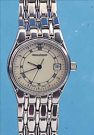 JAEGER LE COULTRE DAMENARMBANDUHR ALBATROS, REF.-NR. 146/311/8, SCHWEIZ UM 1995, EDELST. INCL. EDELST.-BAND, TEILW. MATT., TEILW. POL., ...