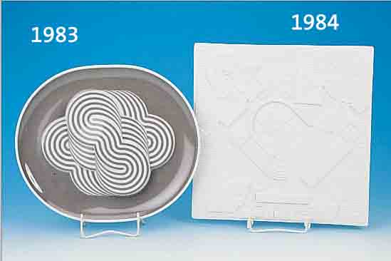 KüNSTLERTELLER NATALE SAPONE, 1972, ROSENTHAL, PORZELLAN, 30 X 36 CM, ZERTIFIKAT, LIM. AUFLAGE, NUM. 794/3000, ORIGINALKARTON