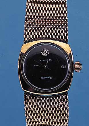 LONGINES DAMENARMBANDUHR, AUTOMATIK, SCHWEIZ/USA UM 1968, GG-FILLED INCL. GG-FIL- LED-FLECHTBAND, EINSCHALENAUSF., GET. A-WELLE,BEI ...