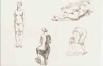 MAILLOL, ARISTIDE, 1861-1944, STUDIE ZU FRAUEN, RADIERUNG, HANDMONOGR. UND NUM. 45/90, CA. 17 X 23,5 CM, PP, U.GL., R.