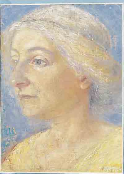 PIPPEL, OTTO EDUARD, 1878-1960, PORTRäT EINER FRAU, ÖL/LWD, RE. U. SIGN., CA. 29 X 21,5 CM, PP, U.GL., R., RüCKSEITIG BEZ. ...