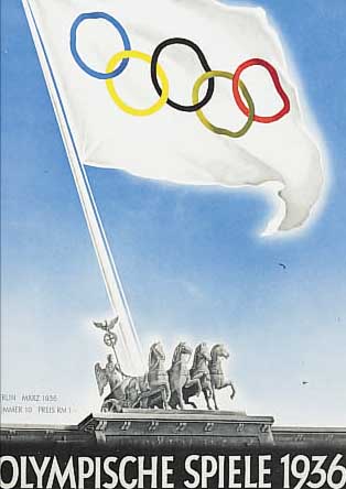 SECHS AUSGABEN DER OLYMPIA-ZEITUNG 1936, HEFT 10 BIS 15, REICH ILLUSTRIERT, ALTERSBE- DINGT SEHR GUTER ZUSTAND, JE CA. 35 X 25 CM