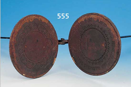 OBLADENEISEN, DEUTSCH, UM 1770, EISENGUß, L. 80 CM, KORRODIERT