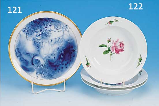 JAHRESTELLER, MEISSEN, 1981, PORZELLAN, D. 25.5 CM, BEZ. "UND DAS WAR DIE ERSTE VON TAUSENDUNDEINER NACHT"