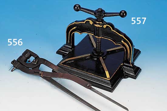 DRUCKERPRESSE, DEUTSCH, UM 1880, EISENGUß, H. 31 CM