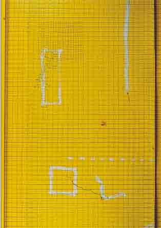 CIARLI, CARLO, ESPRIT DE GEOMTRIE, MISCHTECHNIK AUF PAPIER, RE. U. SIGN. UND DAT. 87, IN ORIG.-RAHMEN MIT ...
