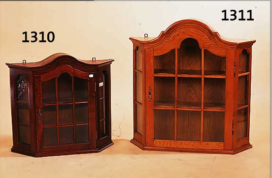 HäNGEVITRINE, HOLLAND, 50ER JAHRE, EICHE MASSIV, ALTERSSPUREN, 70 X 66 X 17 CM