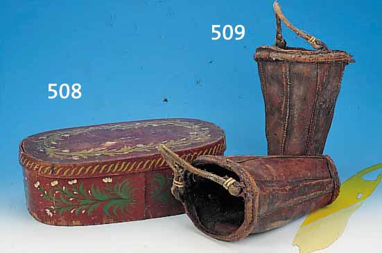 SPANSCHACHTEL, DEUTSCH, 19. JAHRHUNDERT, 17 X 52 CM, MIT BLUMENBEMALUNG, ALTERS- SCHäDEN