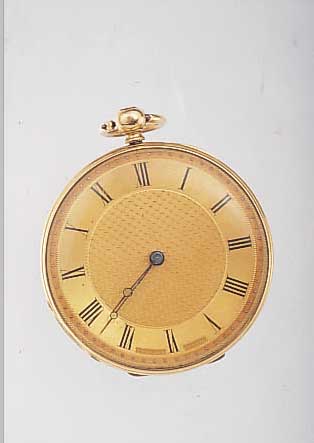 MC KEOWN GENEVE DAMEN/HERRENTASCHENUHR, REF.-NR. 5947, SCHWEIZ UM 1870, GG 750/000, WOHL FüR DEN BRIT. MARKT, SCHLüSSELAUFZUG, GOLDCUV., ...