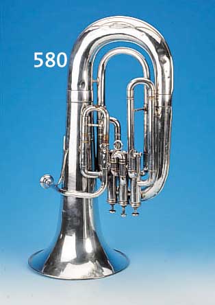 TUBA, BEZ. COUESON & CIE.PARIS, METALL, H. 63 CM, VERBEULT, ALTERSSCHäDEN, FUNKTION NICHT GEPRüFT