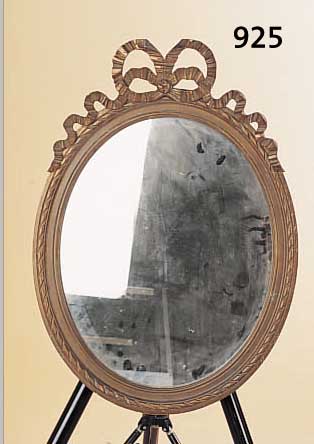 WANDSPIEGEL, FRANKREICH, UM 1900, , HOLZ GESCHNITZT UND BRONZEFARBEN GEFASST, SPIEGELGLAS ERNEUERT, CA. 68 X 48 CM
