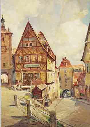 BLANKENBURG, RICHARD, *1891 FRANKFURT/ODER - 1955 ROSTOCK, WAR ZUERST ALS PORZELLANMALER TäTIG, GING 1920 NACH ROSTOCK UND MALTE ...