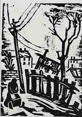 BAERWIND, RUDI, 1910-1982, KONVOLUT AUS VIER HOLZSCHNITTEN: 1 X PARIS MONTPARNASSE, HANDSIGN. UND DAT. 1932, CA. 32 X 23 CM; 1 X ...