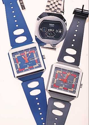 KONVOLUT: 4 HERRENARMBANDUHREN SCHWEIZER PRODUKTION, FüR DEN DTSCH. MARKT UM 1972, LAGERW. NACH GESCHäFTSAUFL., 2X FIBERGLASGEH. ...