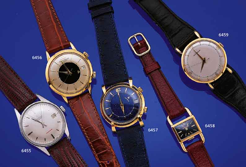 JAEGER LE COULTRE ARMBANDWECKER AUTOMATIK, REF.-NR. 840377A, SCHWEIZ UM 1958, GG 750/000,BODEN GESCHR., BEI FERTIGST. WASSERD., ORIG.- BLATT M. ...
