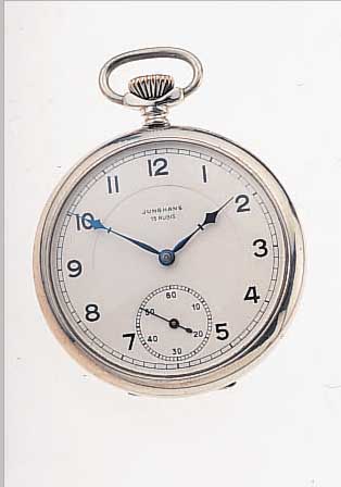 KONVOLUT: 2 JUNGHANS HERRENTASCHENUHREN, BEIDE OFFEN, 1X NICKEL, UM 1935, KAL. 47B/1, 15 ST., VERG., VERS. KONTRASTZIFFERBL., GEBL. STAHLZEIGER, ...