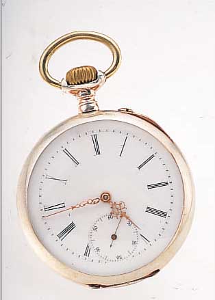 IWC HERRENTASCHENUHR LEPINE, SCHWEIZ UM 1894, 800ER SILBER, BER., EMAILBL. ERS., 2/3 PLATINENWERK, MATT VERG., 3 VERSCHR. CHATONS, ...