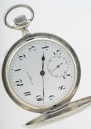 CH. F. TISSOT & FILS HERRENTASCHENUHR SAVONET-TE, REF.-NR. 277945, SCHWEIZ UM 1912, 875ER SILBER, ORIG.-EMAILBL. SIGN., ZEIGERSTELLRIE- GEL INNEN 4, ...
