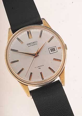 KONVOLUT: 2 SEIKO HERRENARMBANDUHREN, BEIDE AUTOMATIK, OHNE MANUELLE VORSPANNUNG, JAPAN UM1968, BEIDE METALLGEH. HARTVERG., EDELST.- BöDEN ...