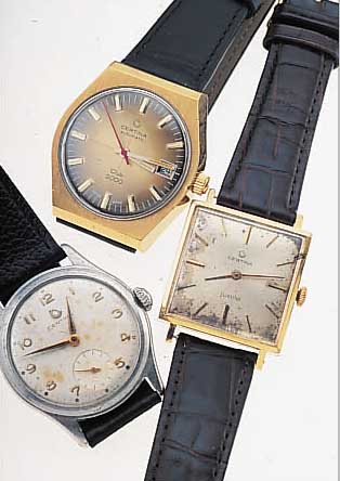 KONVOLUT: 3 CERTINA HERRENARMBANDUHREN, SCHWEIZER PRODUKTION, VERSCH. FERTIGUNGSPHILO-SOPHIEN, 1X UM 1978, METALL VERG., AUTOMATIK, MODELL CLUB ...
