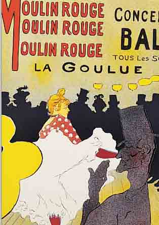 TOULOUSE-LAUTREC, HENRI DE, DREI FARBLITHOS,VERSCH. PLAKATENTWüRFE, JE CA. 32 X 23 CM, PP,ED. ANDRE SAURET MONTE CARLO 1966, GEDRUCKT BEI MOURLOT