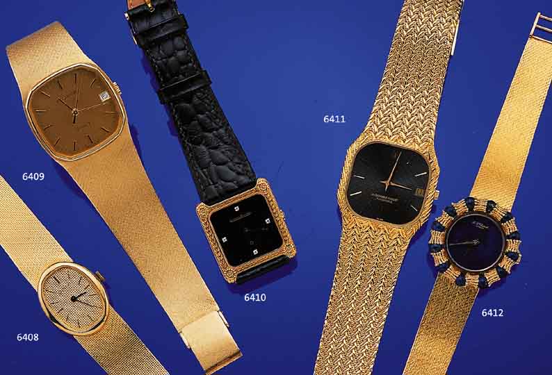 CHOPARD DAMENSCHMUCKUHR, REF.-NR. 86848, SCHWEIZ UM 1972, GG 750/000, AUFWEND. LüNETTE SOWIE ZIFFERBL. M. LAPISLAZULI, BODEN GEDR., SCHöNE ...