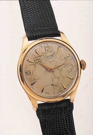 ZENTRA HERRENARMBANDUHR SOLARMASTER, REF.-NR. 8104, SCHWEIZ/DEUTSCHLAND UM 1964, METALL VERG., EDELST.-BODEN GESCHR., ORIG.- BLATT FL., ...