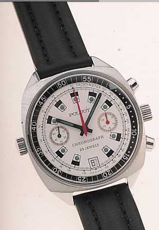 KONVOLUT: 2 POLJOT ARMBANDCHRONOGRAPHEN, RUßLAND UM 1994, BEIDE HANDAUFZUG, VERSCH. DESIGN (1X MIG29/BURAN), 1X 2. ZEIT DURCH DREHB. ...