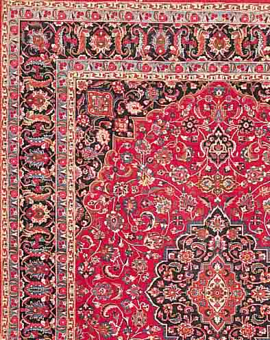 MESCHED SIGN., PERSIEN, 405 X 314CM, EHZ 2 FLOR WOLLE, CA.20 JAHRE