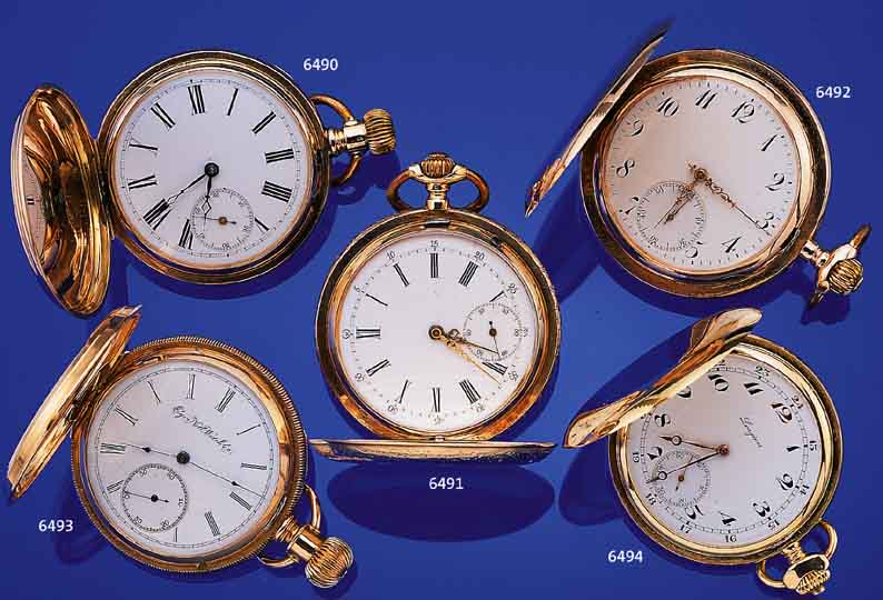 HERRENTASCHENUHR SAVONETTE, REF.-NR. 32247, SCHWEIZ UM 1908, RG 585/000, FüR DEN DTSCH. MARKT, VERSCHL. SCHMUCKMONOGR. "EH", ...