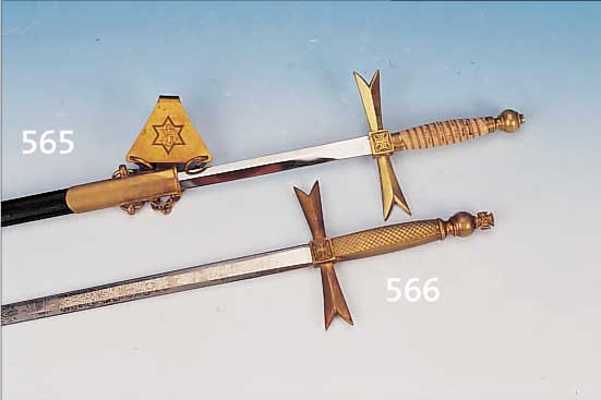 LOGENSCHWERT, DEUTSCH, UM 1900, METALL, LEDERSCHEIDE,, L. 87 CM, GRIFFUM- WICKELUNG ALTERSBEDINGT BERIEBEN BZW. ABGE- GRIFFEN