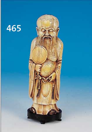 SKULPTUR, CHINA, UM 1900, ELFENBEIN GESCHNITZT, H. 25 CM, MIN. ALTERSSPUREN