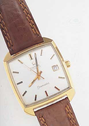 OMEGA HERRENARMBANDUHR SEAMASTER AUTOMATIK, REF.-NR. 166-0042, SCHWEIZ UM 1972, METALL- STüLPGEH., HARTVERG., EINLEGEGL., EDELST.- INNENGEH., ...
