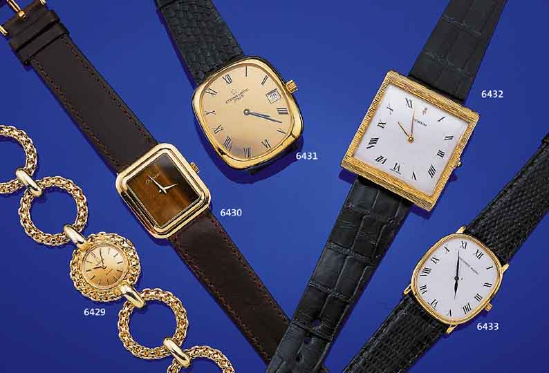 ETERNA MATIC HERRENARMBANDUHR, REF.-NR. 3003665400568, SCHWEIZ UM 1967, 3-TEIL. MAS- SIV GG 750/000-GEH. M. EINGESCHL. BANDANST., ...