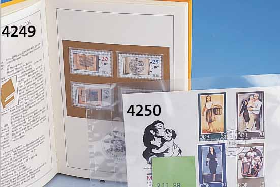 SAMMLUNG VON ERSTTAGSBRIEFEN U. SAMMLERBRIEFEN, EHEM. DDR, IN 4 BRIEFALBEN AUS DEN JAHREN1964-1990