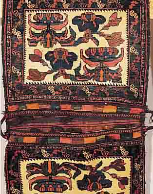 BACHTIAR-TASCHE,PERSIEN CA.122 X 89 CM. EHZ.2 WOLLE-WOLLE UM1940.