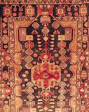 NAHAWAND,PERSIEN CA.214 X 143 CM. EHZ.3 FLOR WOLLE CA. 40 JAHRE.