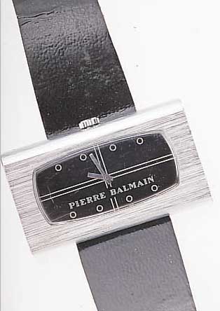 PIERRE BALMAIN DAMENARMBANDUHR, FRANKREICH UM 1972, MASSIV METALL, PULTFORM VERCHR., HANDAUFZUG, 17 ST., INCABL. STOßGES., ORIG.- ...