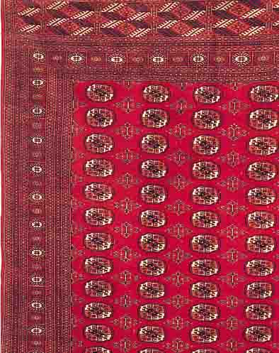 BUCHARA, PAKISTAN, 313 X 253CM, EHZ 3 FLOR WOLLE, CA.40 JAHRE