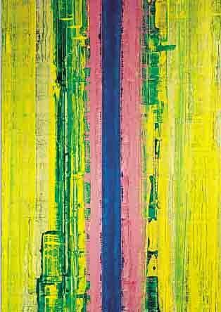 JEKAL, WOLFGANG, GEB. 1944, LIEBE OHNE WORTE, ACRYL AUF HOLZ, RüCKSEITIG HANDSIGNIERT UND DAT. 1998, XA. 87 X 57 CM