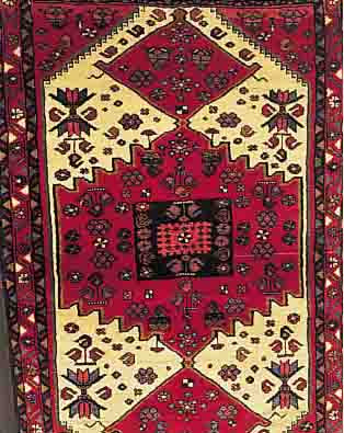 HAMADAN, PERSIEN, 152 X 100CM, EHZ 2 FLOR WOLLE, CA.20 JAHRE
