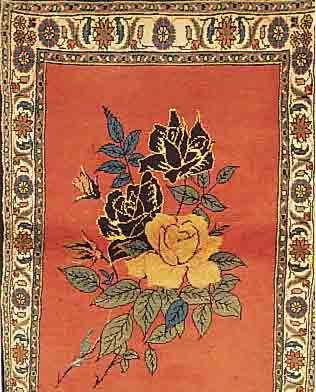 HAMADAN, PERSIEN, 140 X 93CM, EHZ 2 FLOR WOLLE, CA.20 JAHRE