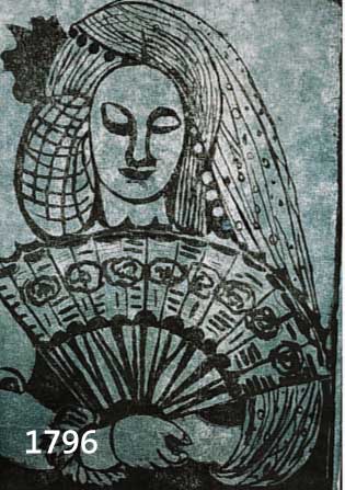 KRINNER, MICHAELA, GEB. 1915 WALDMÜNCHEN, MEISTERSCHÜLERIN OSKAR KOKOSCHKAS, HIER: FRAU MIT FÄCHER, LITHOGRAPHIE, HANDSIGN., NUM. 1/1, CA. 53 X ...