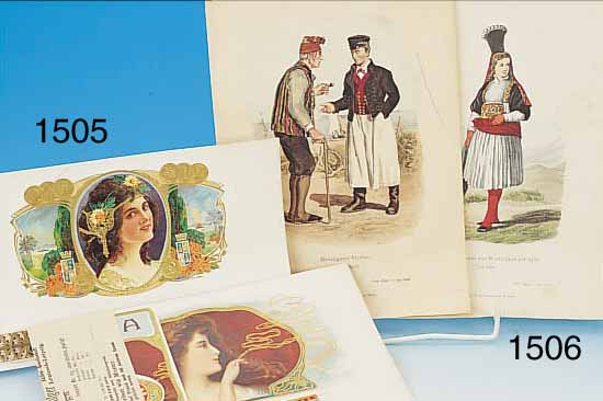 REICHHALTIGE MUSTERSENDUNG üBER 25 VERSCHIED. ZIGARRENETIKETTEN, UM 1890/1900, MORITZ PRESCHER NACHFOLGER, LEUTZSCH-LEIPIG, MIT ORI-GINAL ...