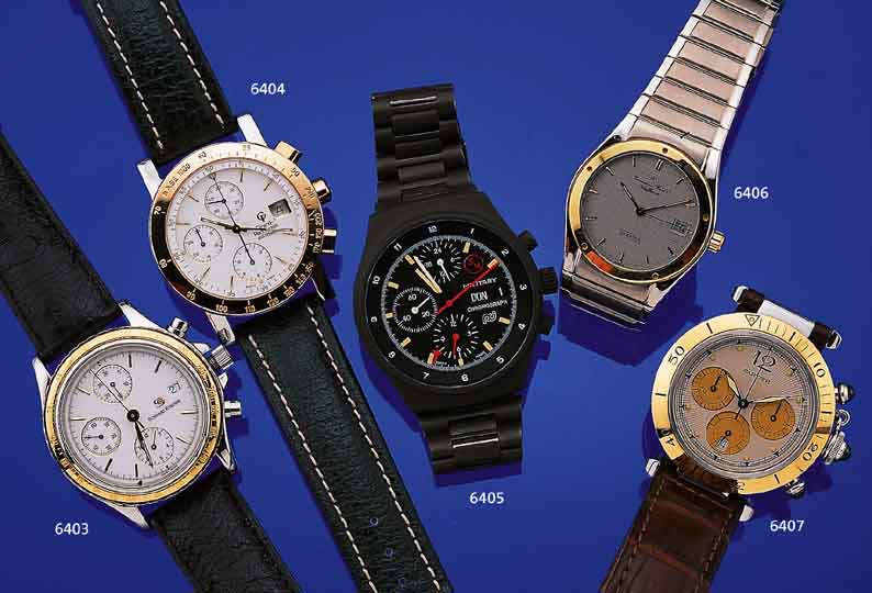 CARTIER ARMBANDCHRONOGRAPH PASHA, REF.-NR. CC252334/1032, SCHWEIZ UM 1994, EDELST. MATT.,BODEN 8-FACH VERSCHR., KRONENSCHR.-SCHUTZ SO- WIE DRüCKER ...
